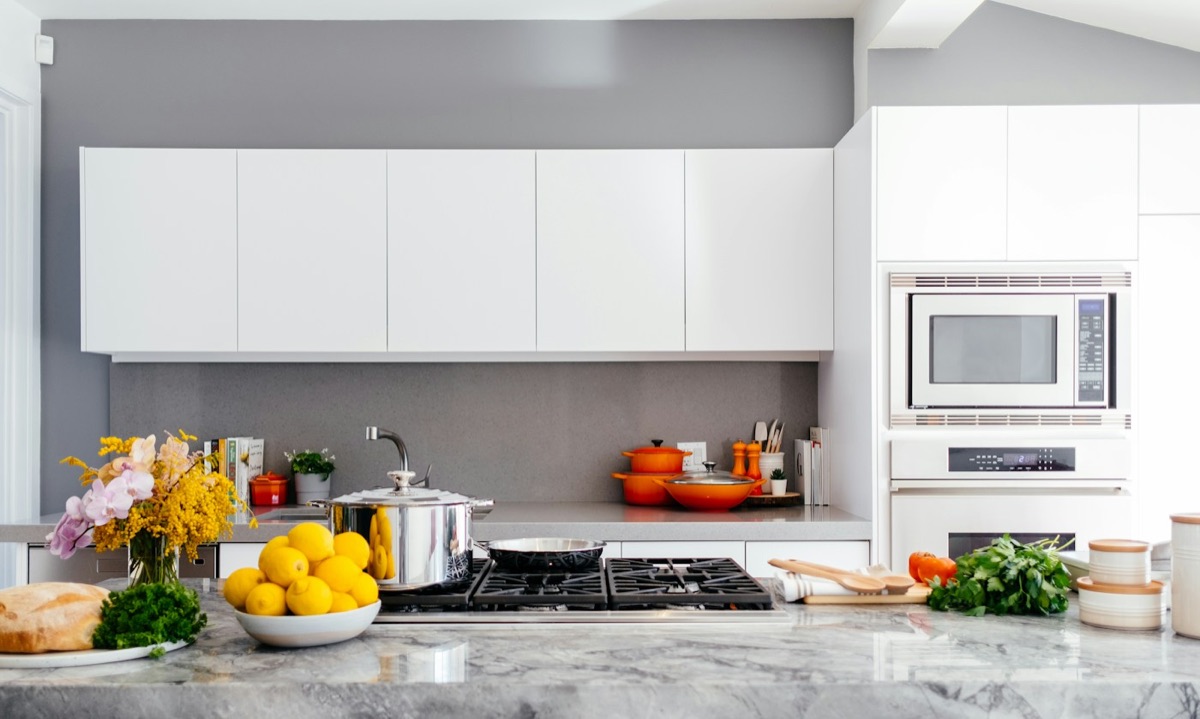 A bright modern kitchen